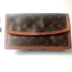 Louis Vuitton Stylish Brown Leather Bag